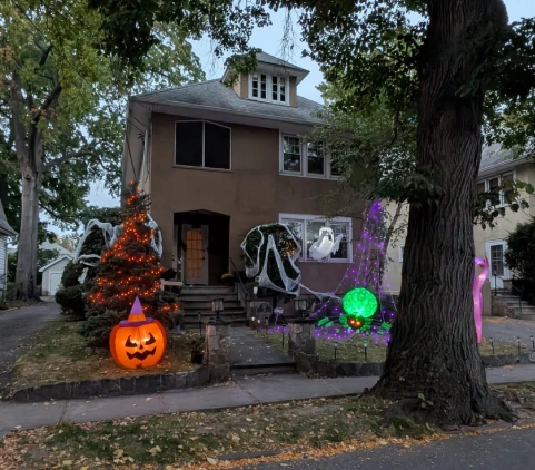 halloween holiday lighting nepa